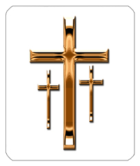 240 DF35-517-CP-WT Copper 3 Crosses White